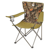 Yukon Gear Realtree EDGE Camo Print Folding Camp Chair with Cup Holder & Carry Bag Front_Angled_Left