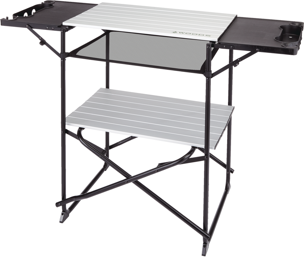 Woods Caledon Portable Folding & Extendable Camping Kitchen Stand w