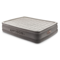 Woods Tritech™ Double-High Queen Air Mattress with Built-In 120V Pump Front_Three_Fourths_Angled_Left