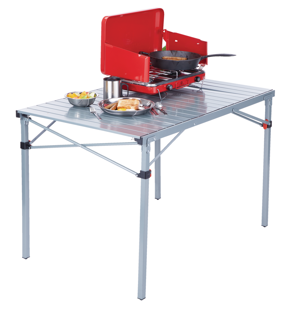 Woods Easy Fold Portable Folding Family Camping Table For Cooking ...