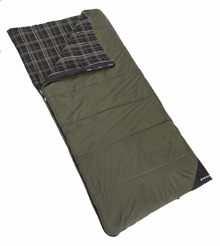 Woods Canmore Cotton Flannel Lined Insulated Cold Weather Sleeping Bag