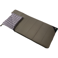 Woods Canmore -10°C Tall Sleeping Bag, Hi Loft Insulation, 75-in x 37-in Overhead_Plunge