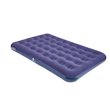 Outbound Double Single-High Inflatable Air Mattress/Airbed w/ Flocked Top & Repair Kit Front_Three_Fourths_Angled_Right