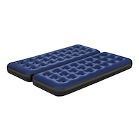 Outbound Twin Single-High Inflatable Air Mattresses/Airbeds w/ Repair Patch, 2-pk Front_Three_Fourths_Angled_Left