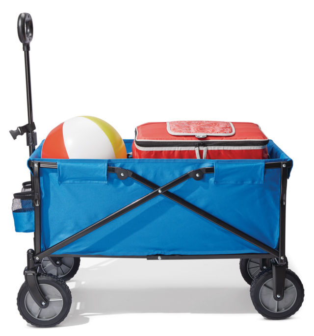 Outbound Compact Outdoor Collapsible Folding Utility Wagon w/ Cup