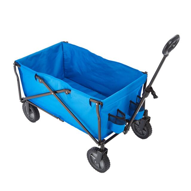 Outbound Compact Outdoor Collapsible Folding Utility Wagon w/ Cup ...