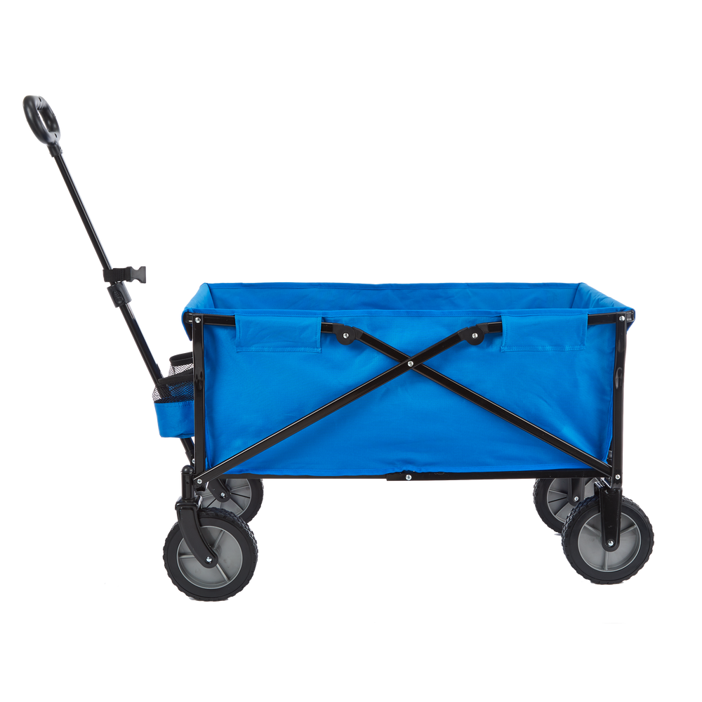 Outbound Compact Outdoor Collapsible Folding Utility Wagon w/ Cup Holders, 150 lb Capacity