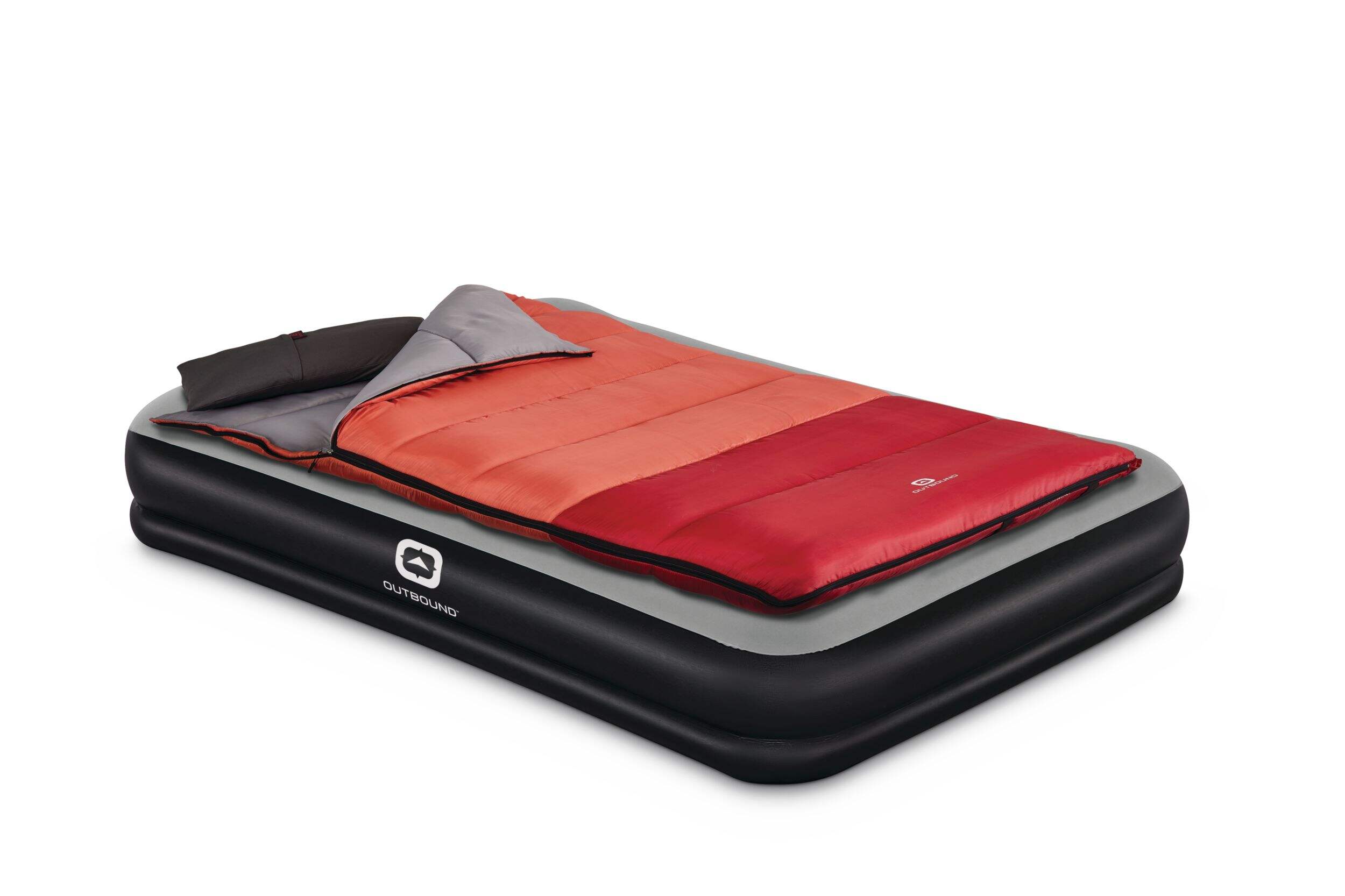 Outbound Double High Flocked Airbed, Queen, Grey Canadian Tire