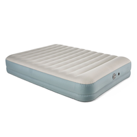 Woods Double High Toughguard™ Inflatable Air Bed with Rechargeable Pump, Queen, Grey Front_Three_Fourths_Angled_Right