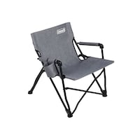 Coleman Forester Series Camping Deck Chair with Carry Bag, Grey Front_Three_Fourths_Angled_Right