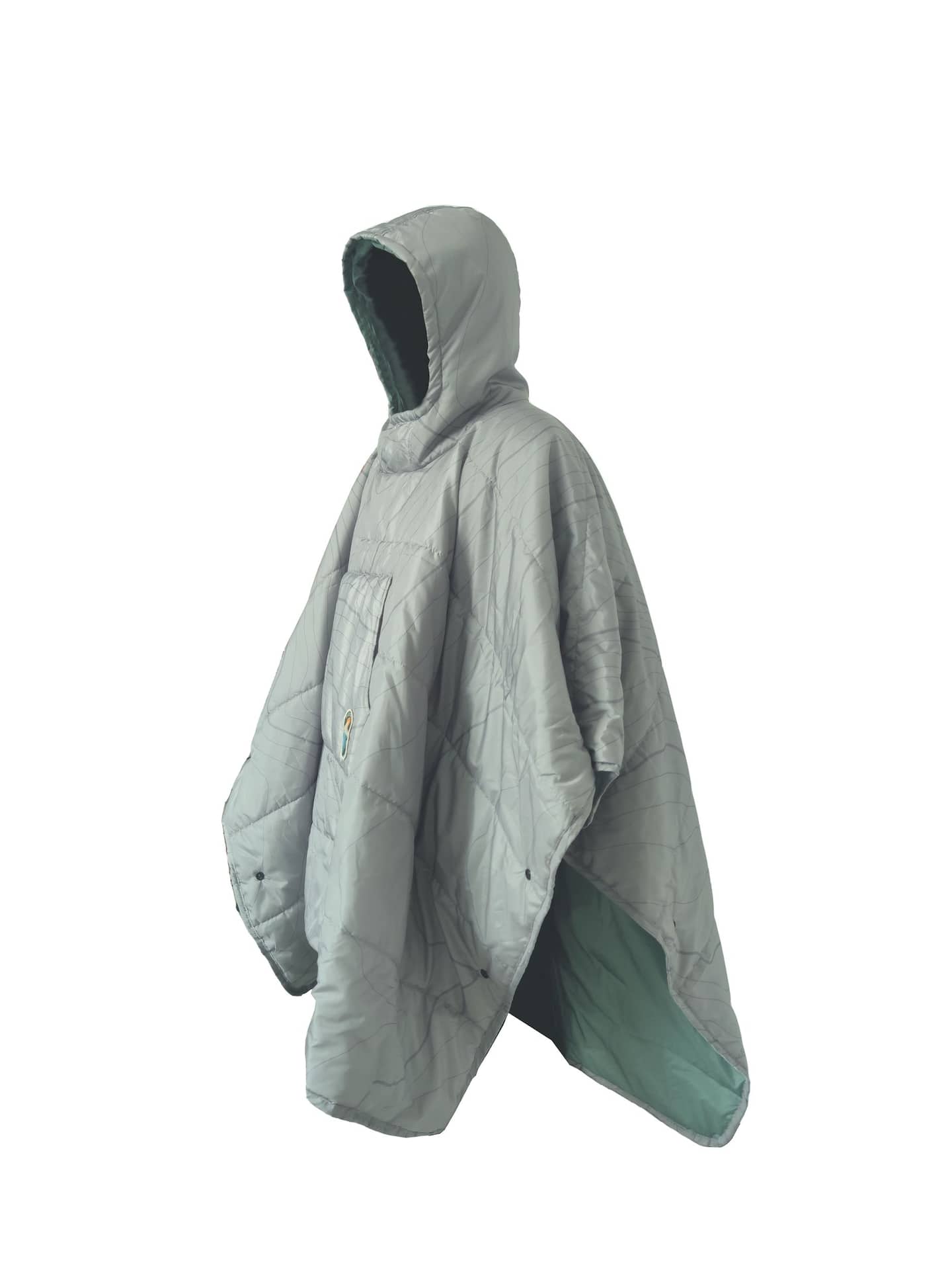 Woods Insulated Reversible Camping Poncho, One-Size