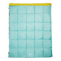 Coleman Flatlands Insulated Cold Weather Double Sleeping Bag with Stuff Sack, Fleece Lined, -1°C Overhead_Flat