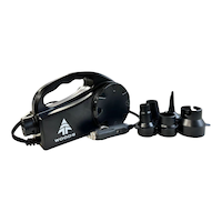 Woods Blast 120V DC Electric Air Pump with Nozzles, Inflates/Deflates Front_Angled_Left