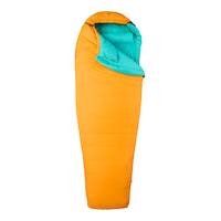 Woods Arctic 3-Season Duck Down Insulated Sleeping Bag with Compression Sack, Long Length, -7°C Front_Flat