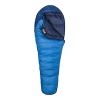 Marmot Trestle Cold Weather Insulated Long Camping Sleeping Bag, -9°C Front_Flat