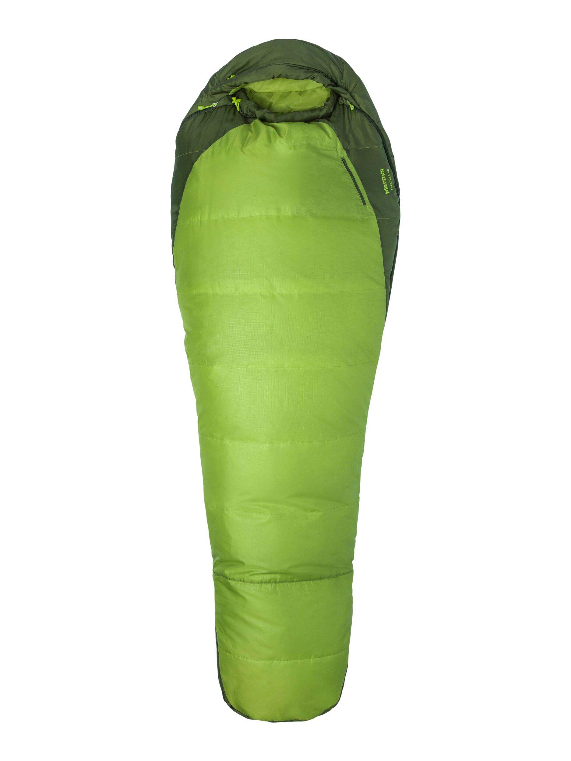 Marmot Trestle Insulated Camping Sleeping Bag, -1°C Overhead_Flat