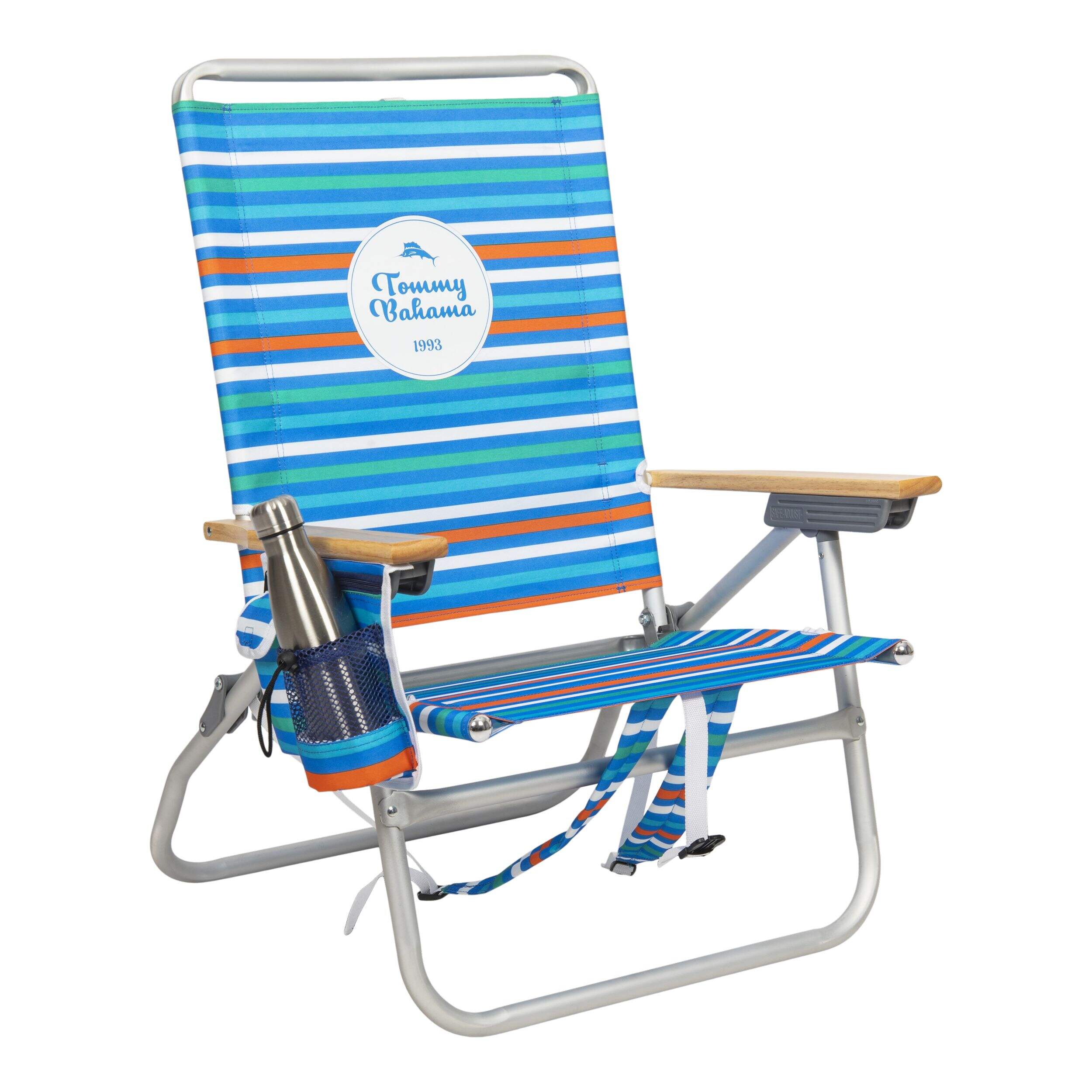 Tommy Bahama Easy In-Easy Out Beach Backpack Chair, Multi-Colour Front_Three_Fourths_Angled_Right
