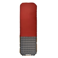 Klymit Klymaloft 4-Season Insulated Plush Foam Sleeping Pad for Camping, Red Overhead_Flat