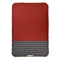Klymit Klymaloft 4-Season Insulated Plush Foam Camping Sleeping Pad, Double, Red Overhead_Flat