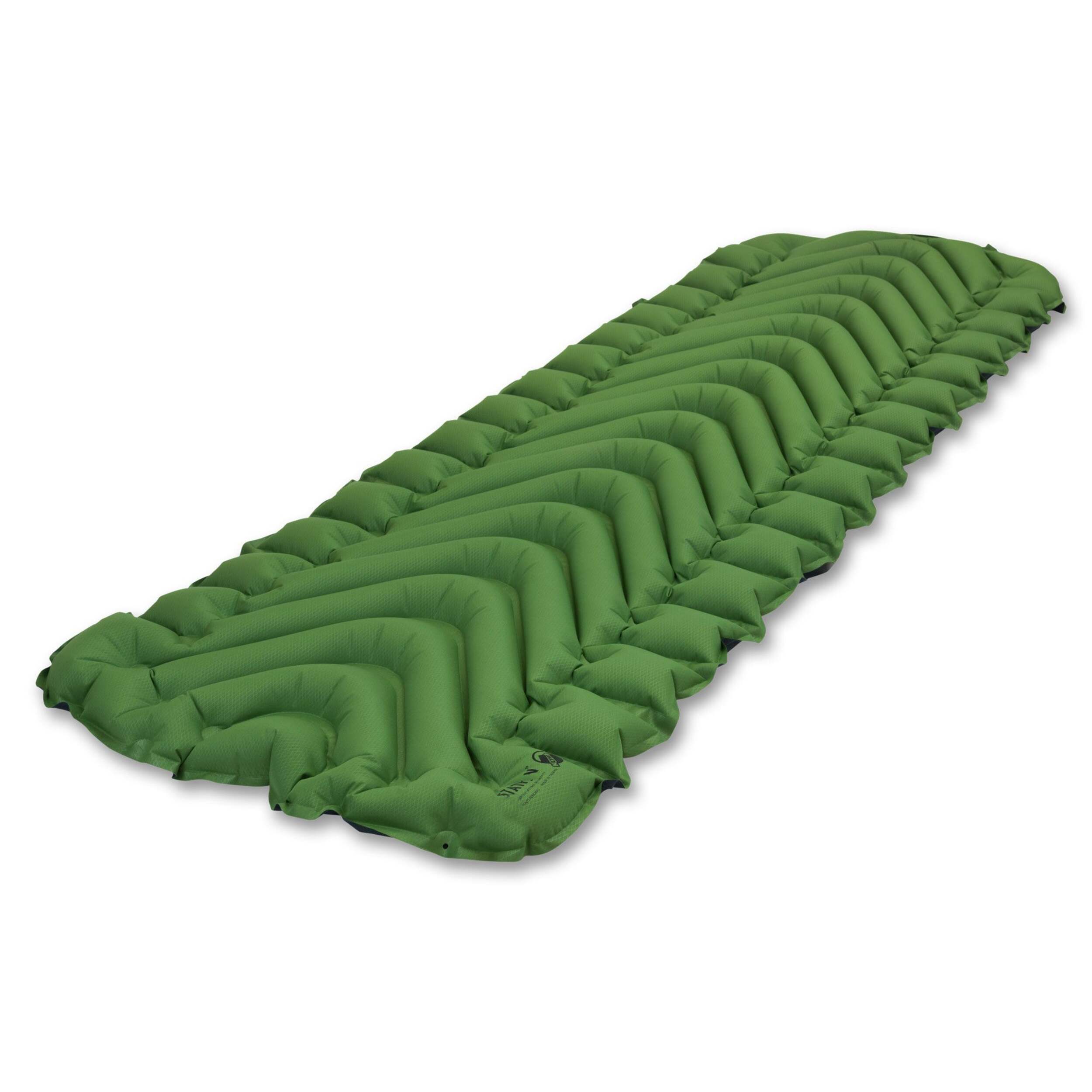 Klymit Static V Lightweight Inflatable Long Sleeping Pad, Green Front_Angled_Left