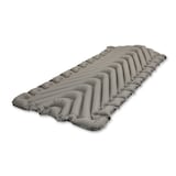 Klymit Static V Luxe Lightweight Inflatable & Compressible Sleeping Pad, Stone Grey Front_Angled_Left