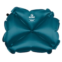 Klymit Pillow X Lightweight Inflatable Camping/Travel Pillow, Soft Polyester, Red Front_Flat