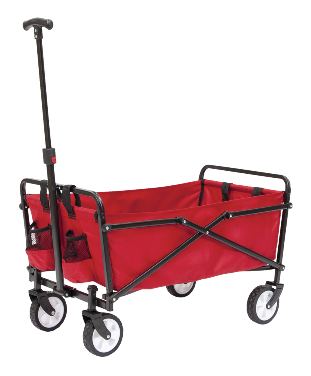 Seina Outdoor Collapsible Folding Utility Wagon w/ Cup Holders, 150 lb  Capacity