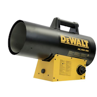 DEWALT 60,000 BTU Propane Forced Air Heater Front_Angled_Left