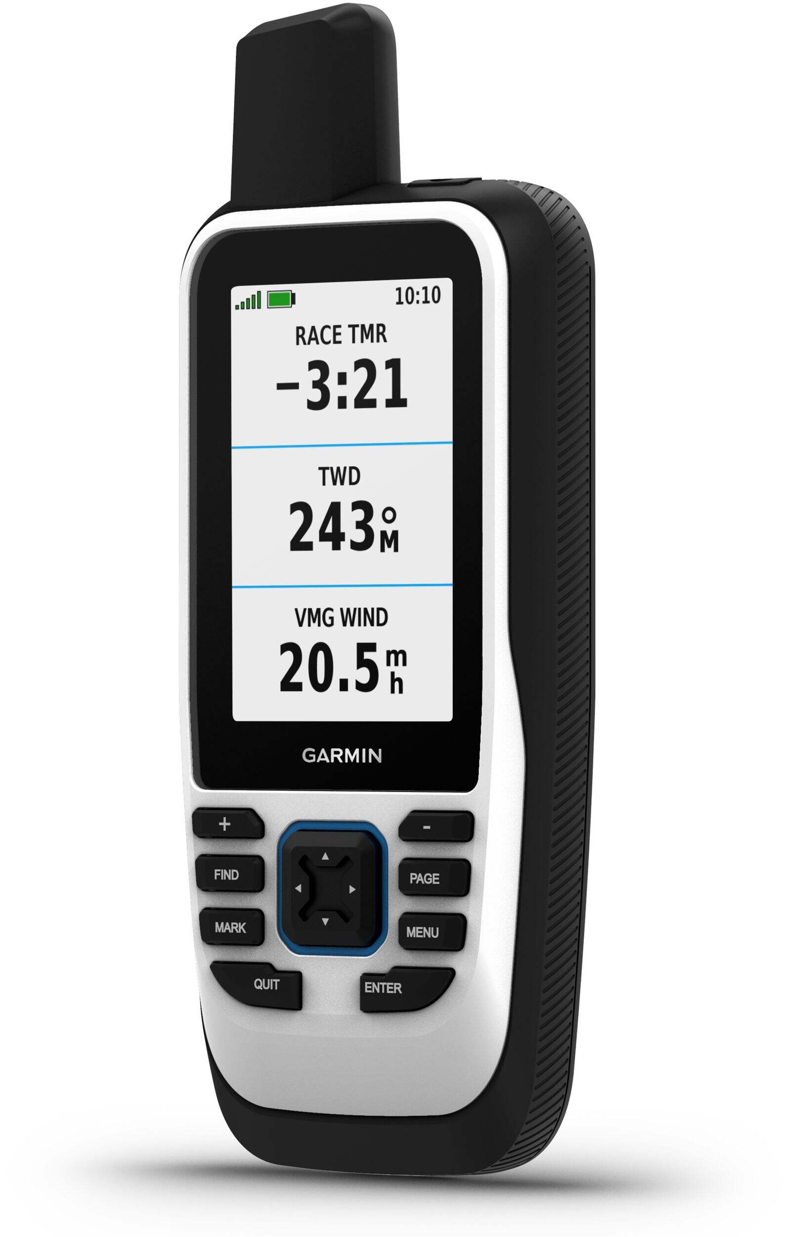 Garmin GPSMAP® 86s Marine Handheld GPS Preloaded with Worldwide Basemap Front_Angled_Left