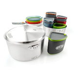 GSI Outdoors Glacier Stainless Steel Camper, Rust proof Cookware Composite_or_Mixed