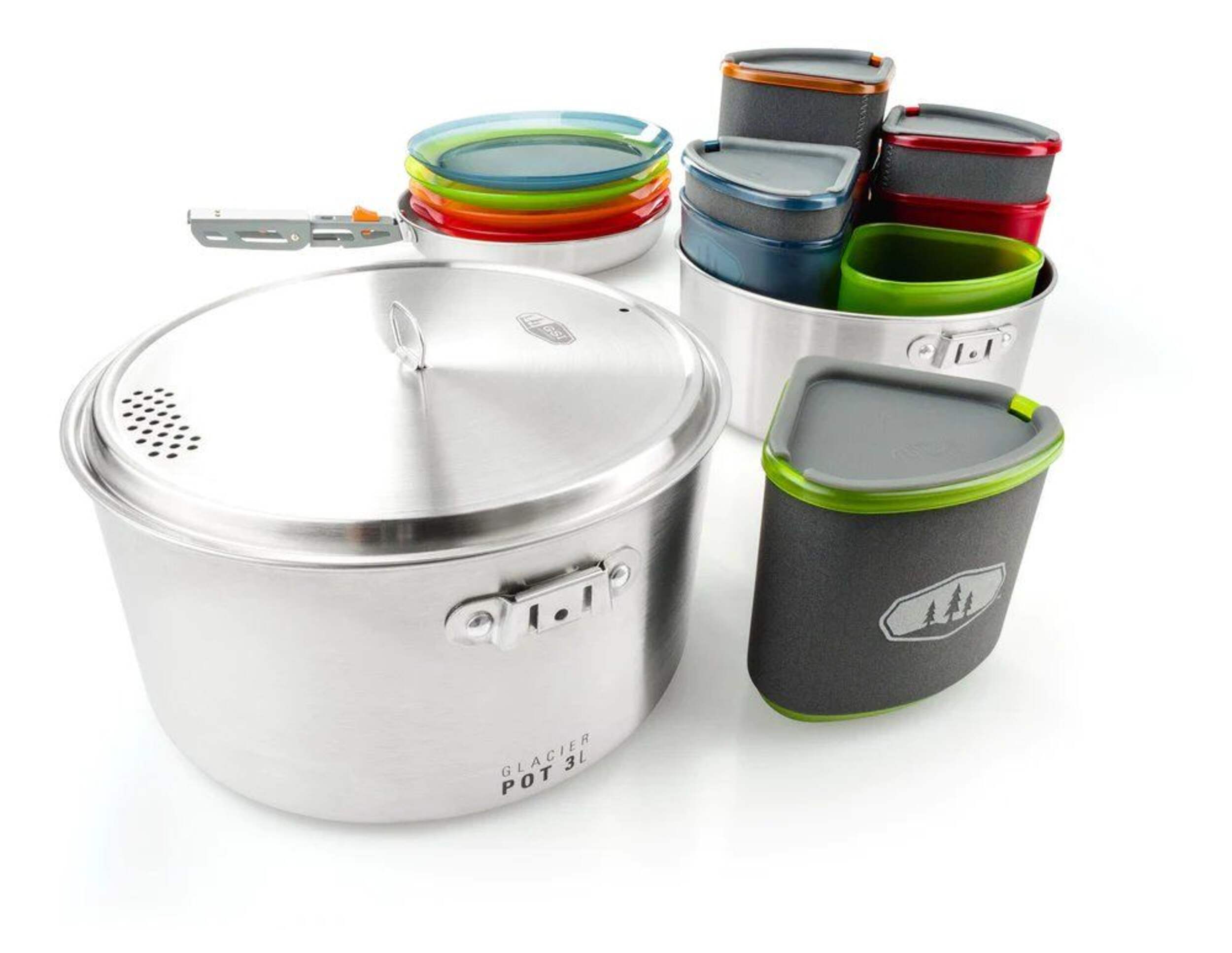 GSI Outdoors Glacier Stainless Steel Camper, Rust proof Cookware Composite_or_Mixed