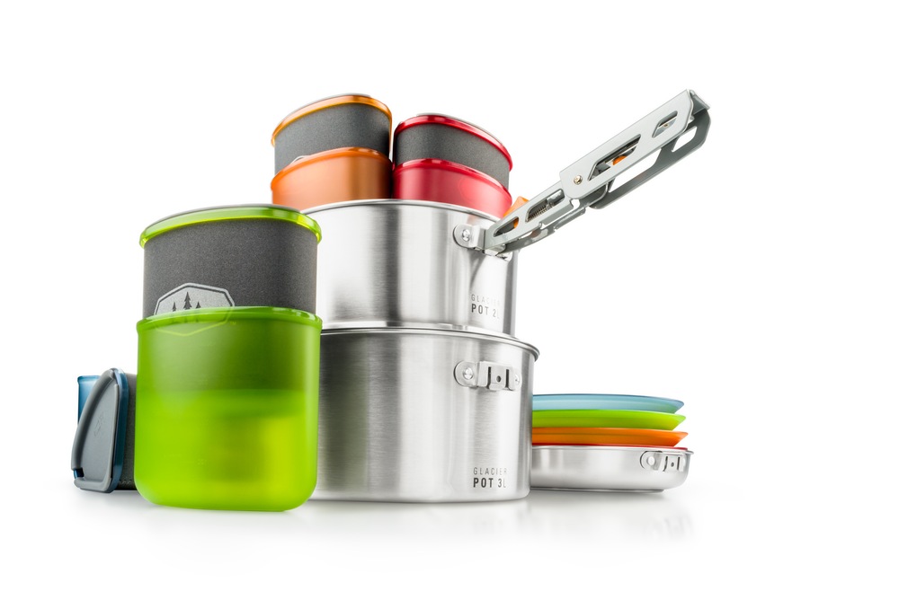 GSI Outdoors Glacier Stainless Steel Camper, Rust proof Cookware