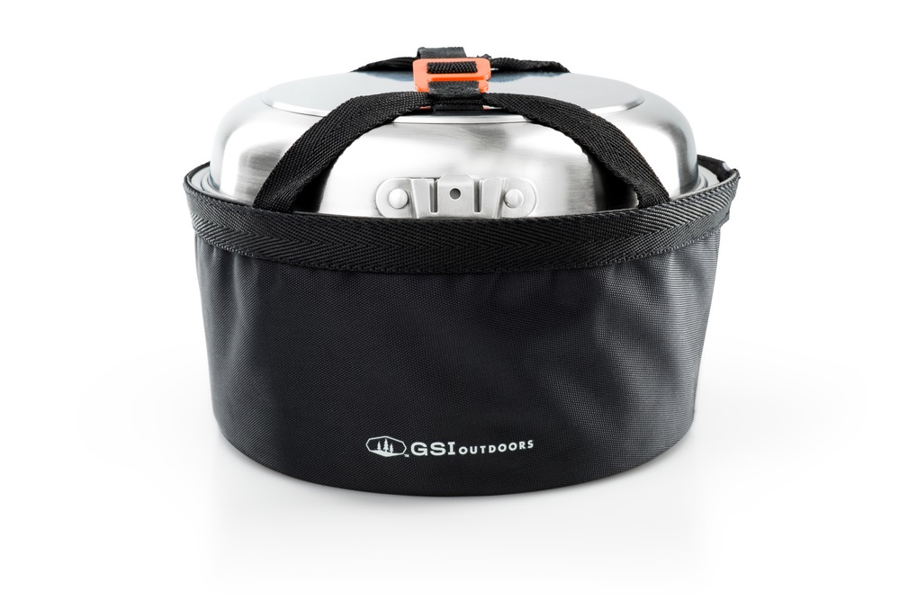 GSI Outdoors Glacier Stainless Steel Camper, Rust proof Cookware