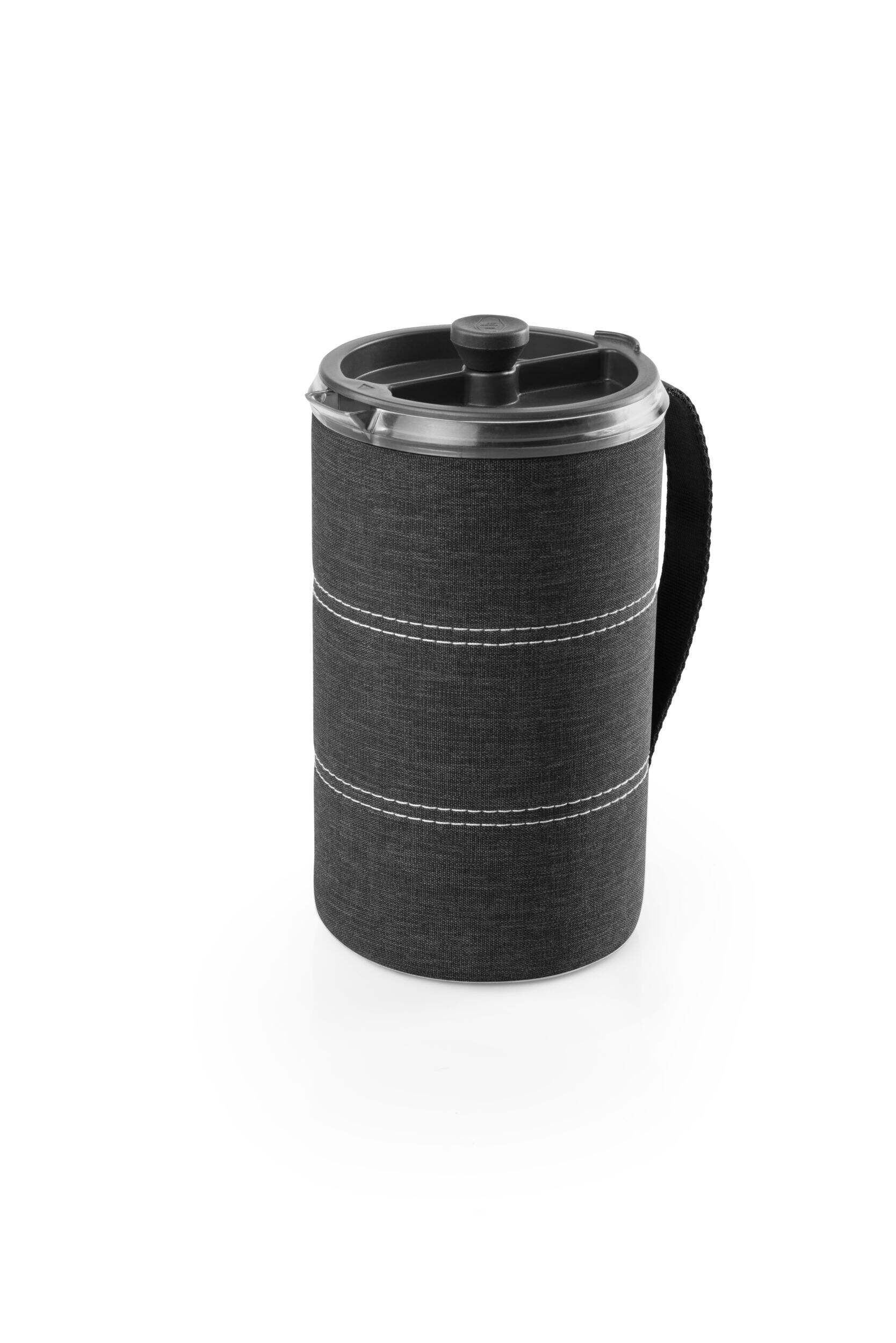 GSI Outdoors Java Press, Graphite, Insulated Lid, Dark Grey, 30 oz Front_Angled_Left