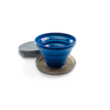 GSI Outdoors Collapsible Java Drip, Silicone Bellows Design, Blue Composite_or_Mixed