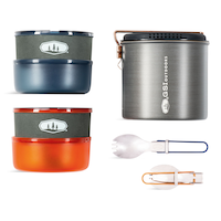 GSI Outdoors Pinnacle Dualist, anti-rayures, aluminium antiadhésif, gris foncé Composite_or_Mixed