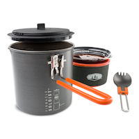 GSI Outdoors Halulite Soloist, Scratch-Proof, Aluminum Non-Stick, Dark Grey Composite_or_Mixed