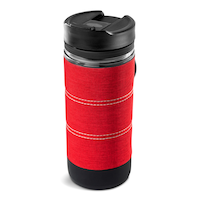 Goutte à goutte Java voyageur de GSI Outdoors Commuter Java Press, léger, sans BPA, rouge Front_Three_Fourths_Angled_Left