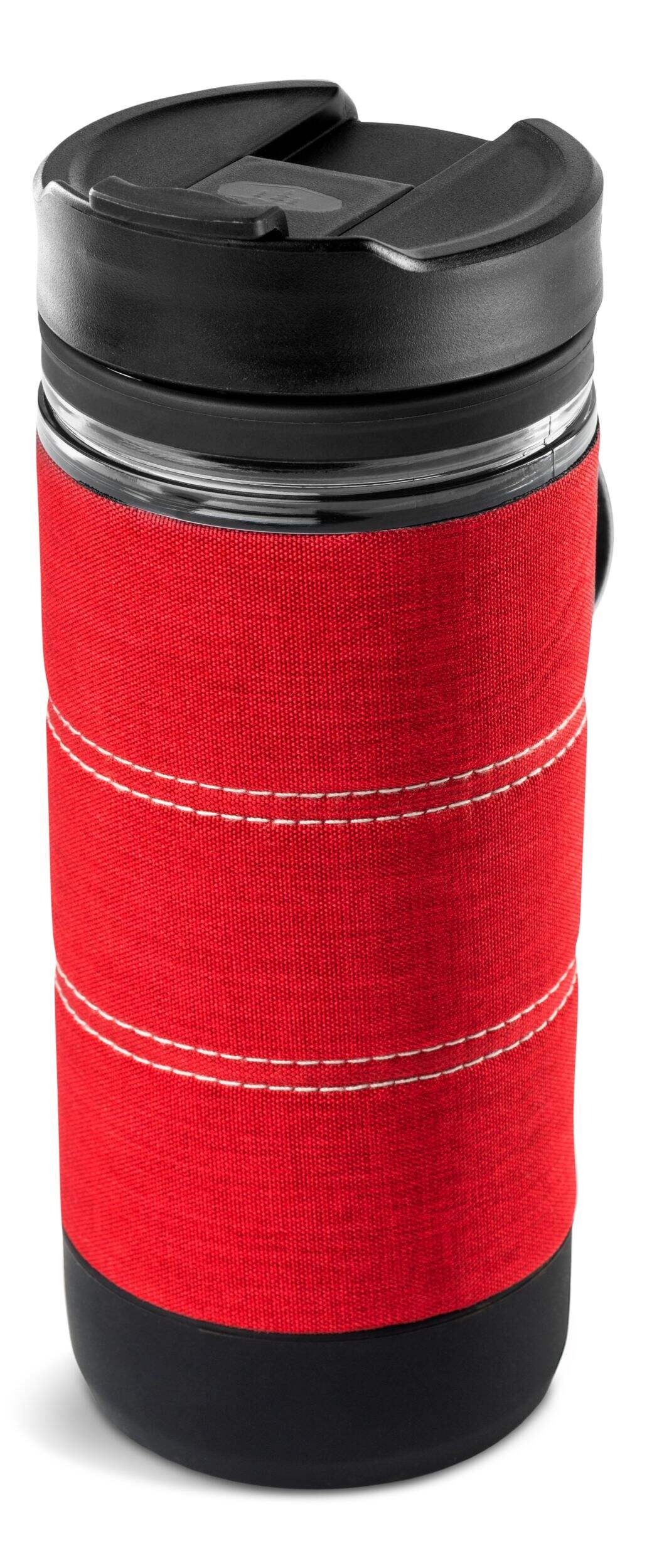 GSI Outdoors Commuter Java Press, Lightweight, BPA-free, Red Front_Three_Fourths_Angled_Left