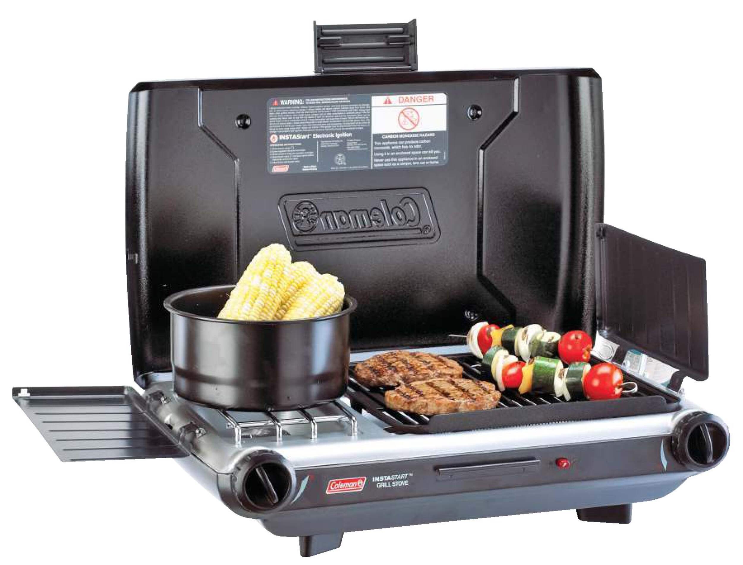 Coleman DoubleBurner 20,000 BTUs Electronic Ignition Grill Camp Stove