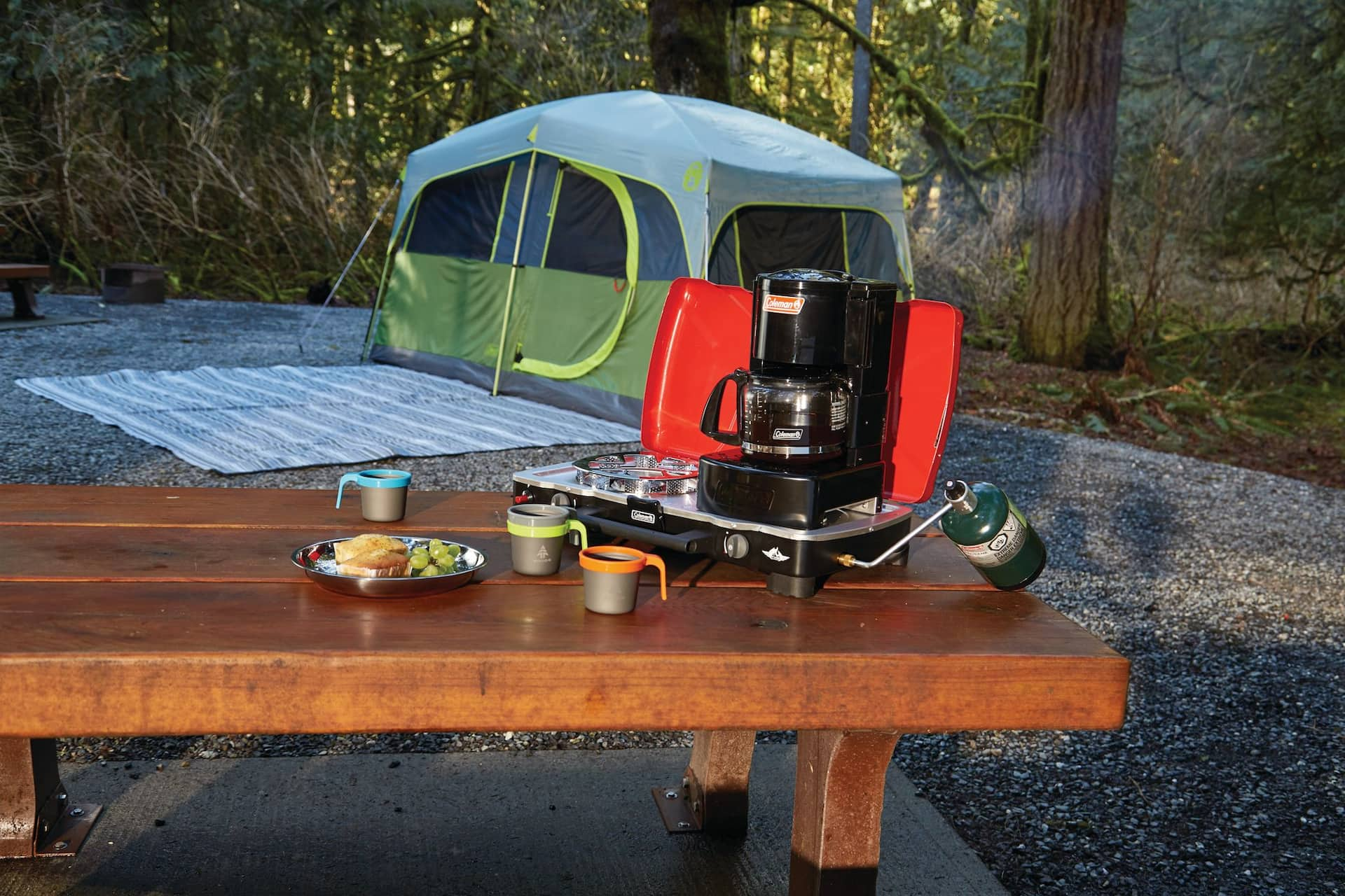 Coleman coffee shop maker camping