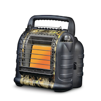 Mr. Heater 12,000 BTU Buddy Portable Heater Front_Three_Fourths_Angled_Left
