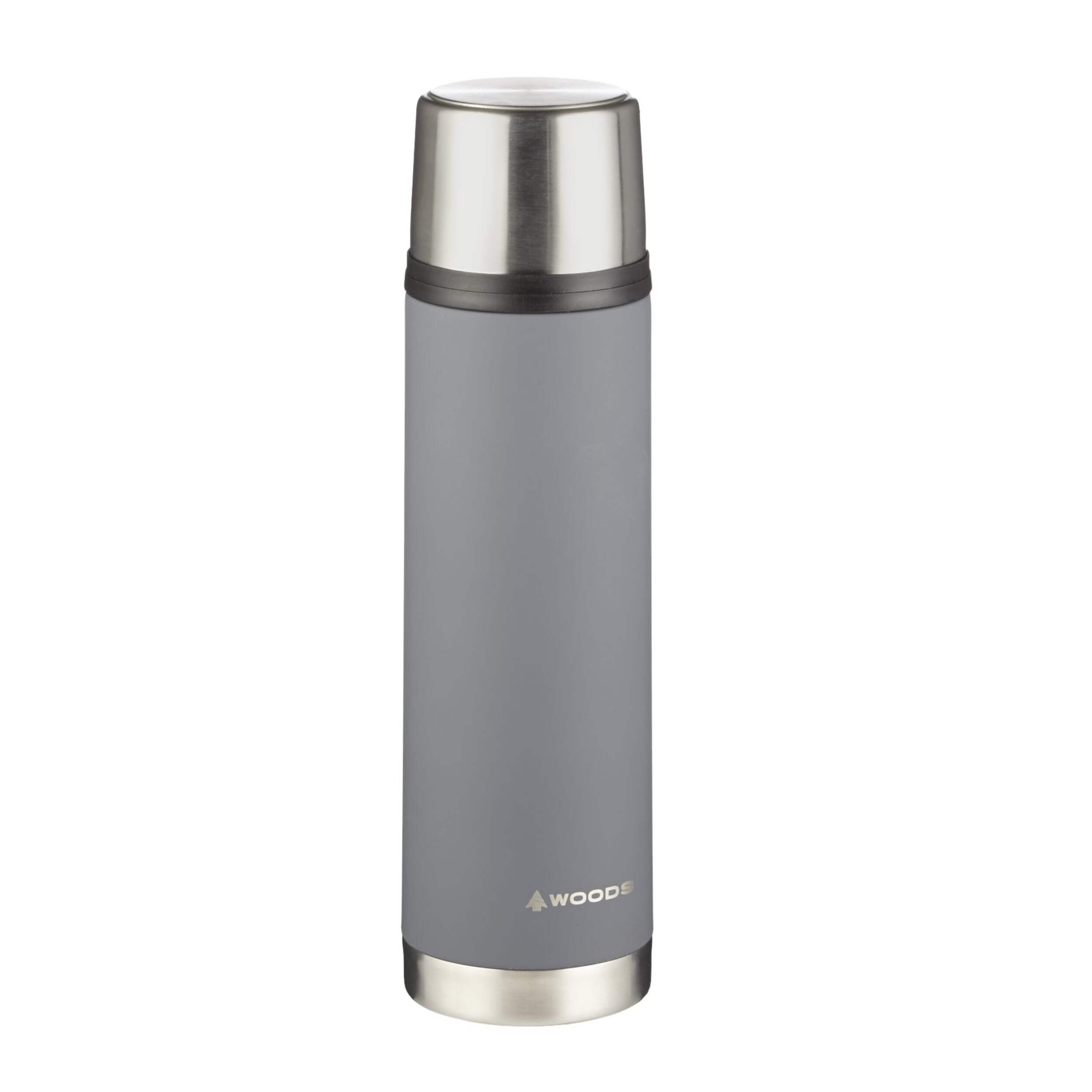 Woods™ Stainless Steel Insulated Rubberized Vacuum Flask/Bottle, 1L Canadian Tire