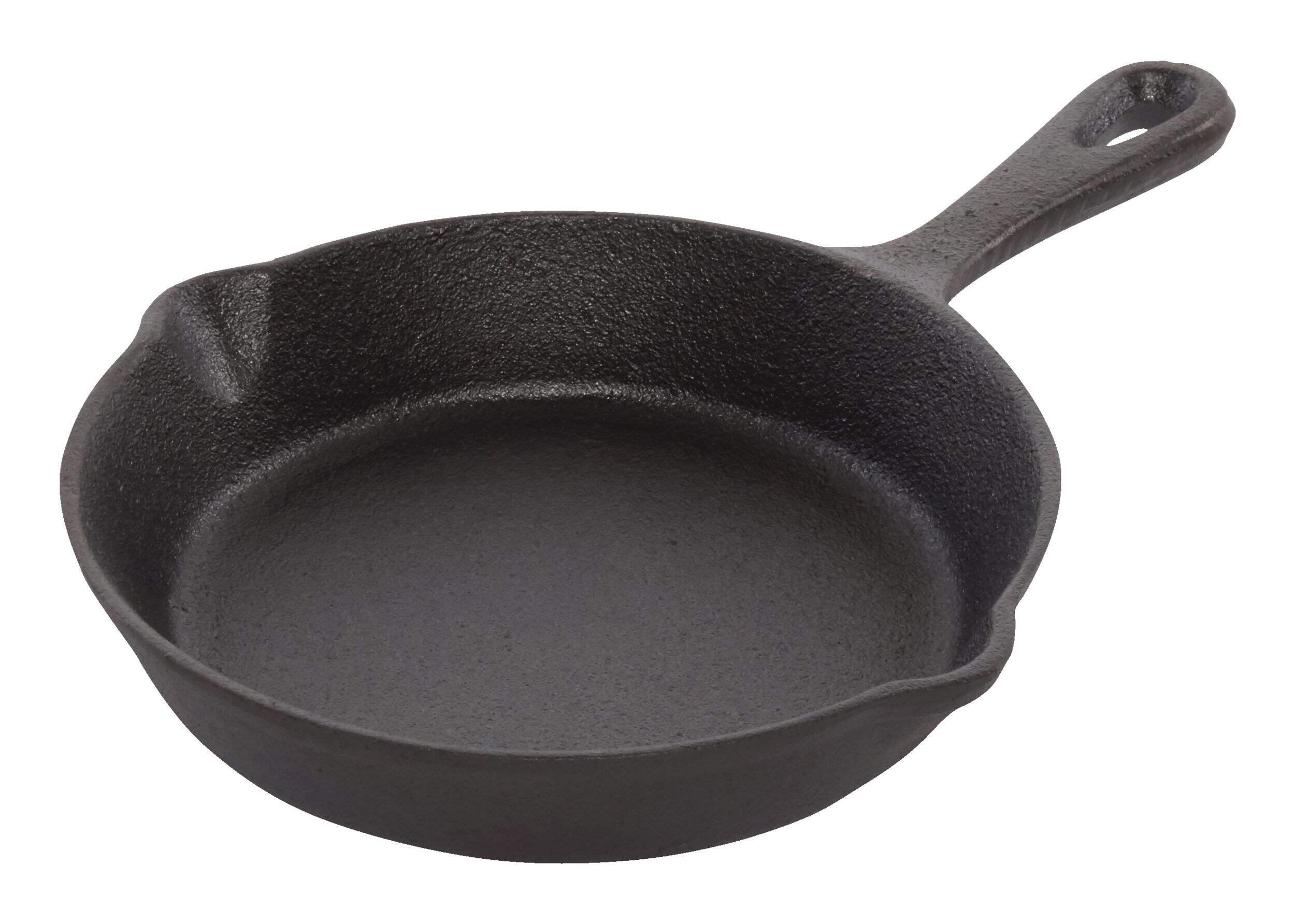 Woods™ Cast Iron Camping Pan, 6-in Front_Three_Fourths_Angled_Left