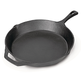 Woods™ Cast Iron Camping Pan, 12-in Front_Three_Fourths_Angled_Left