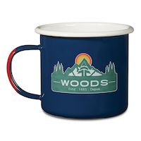 Forest Enamel Camping Mugs, Assorted Designs Front_Elevated