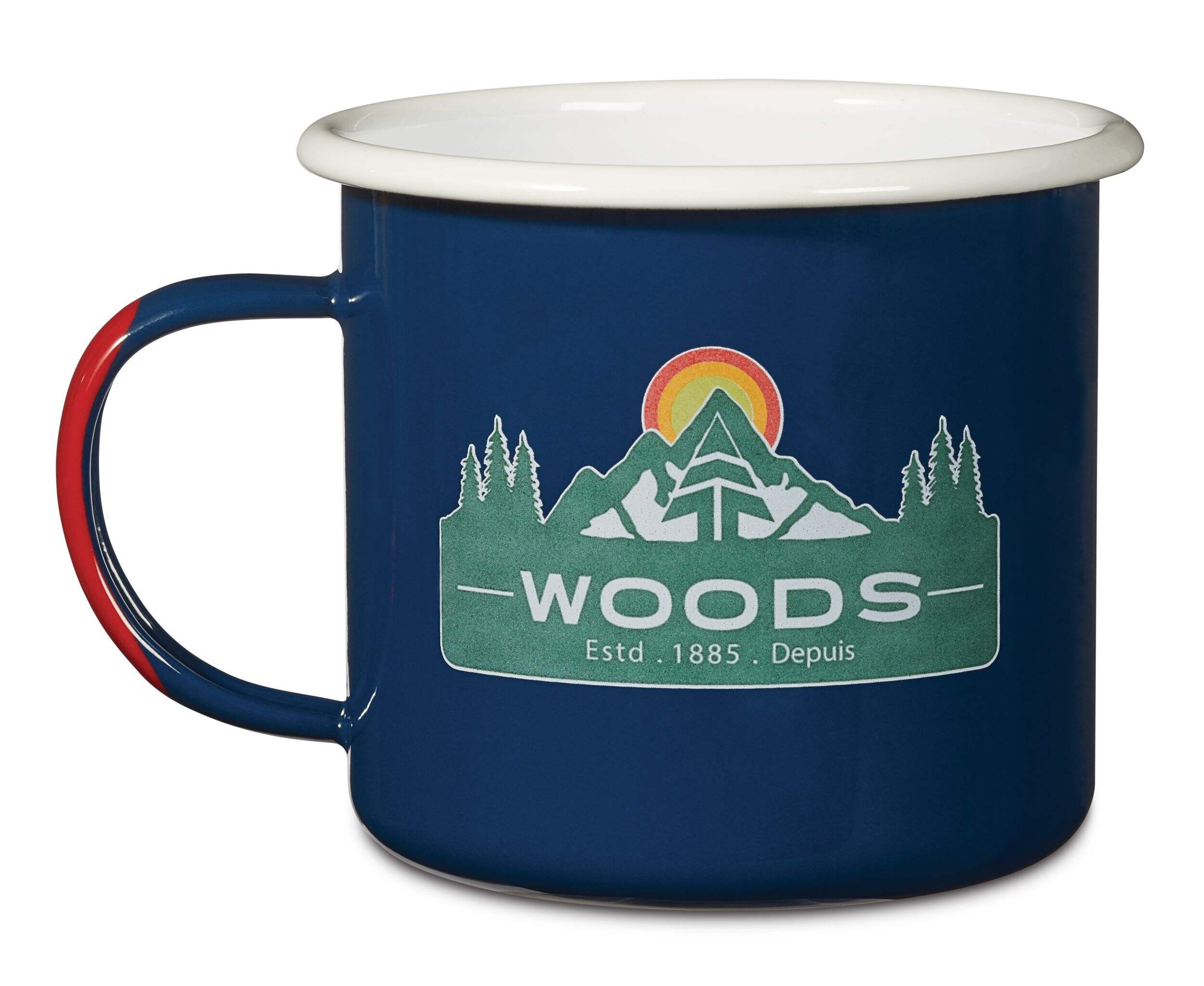 Forest Enamel Camping Mugs, Assorted Designs Front_Elevated