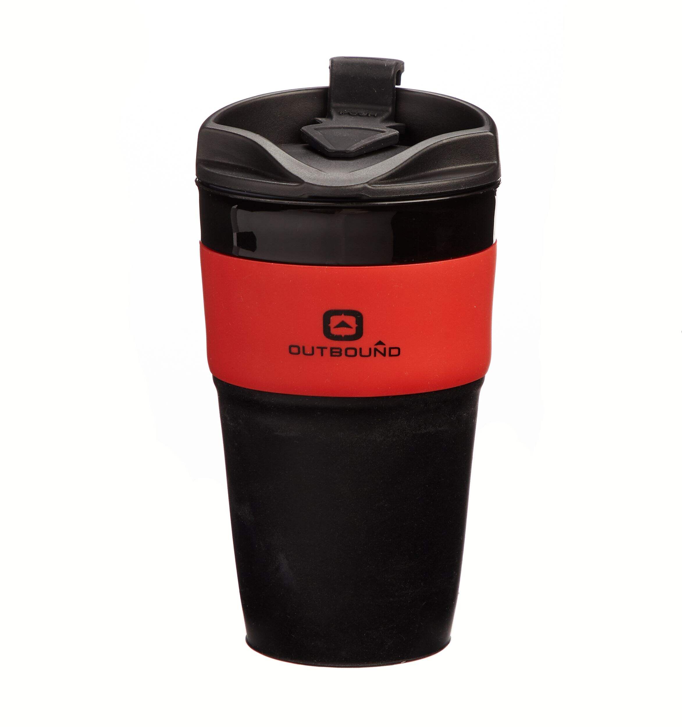 Tasse à café pliable en silicone Outbound Platinum, sans BPA Front_Flat