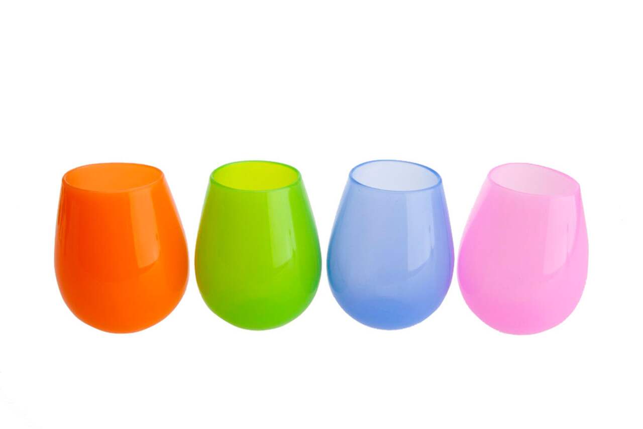 Outbound Silicone Cups, Multi-Colour, 16-oz, 4-pk