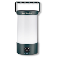 Woods™ Antares Rechargeable LED Camping Lantern w/ USB Ports & LED Indicator, 500 lumens Front_Flat